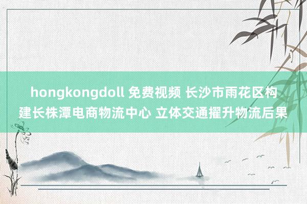 hongkongdoll 免费视频 长沙市雨花区构建长株潭电商物流中心 立体交通擢升物流后果