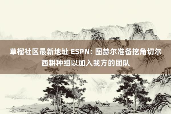 草榴社区最新地址 ESPN: 图赫尔准备挖角切尔西耕种组以加入我方的团队