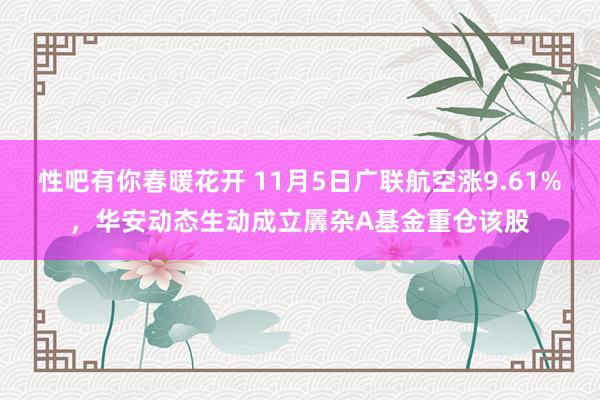 性吧有你春暖花开 11月5日广联航空涨9.61%，华安动态生动成立羼杂A基金重仓该股