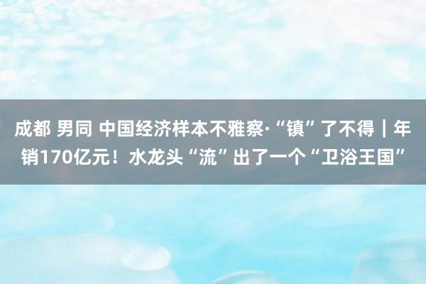 成都 男同 中国经济样本不雅察·“镇”了不得｜年销170亿元！水龙头“流”出了一个“卫浴王国”