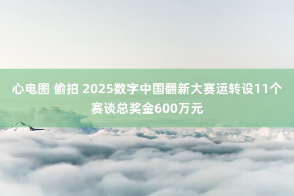 心电图 偷拍 2025数字中国翻新大赛运转设11个赛谈总奖金600万元